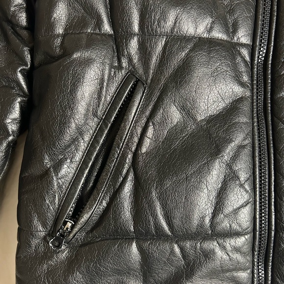 Vintage Leather Puff Jacket/Vest - Picture 3 of 9